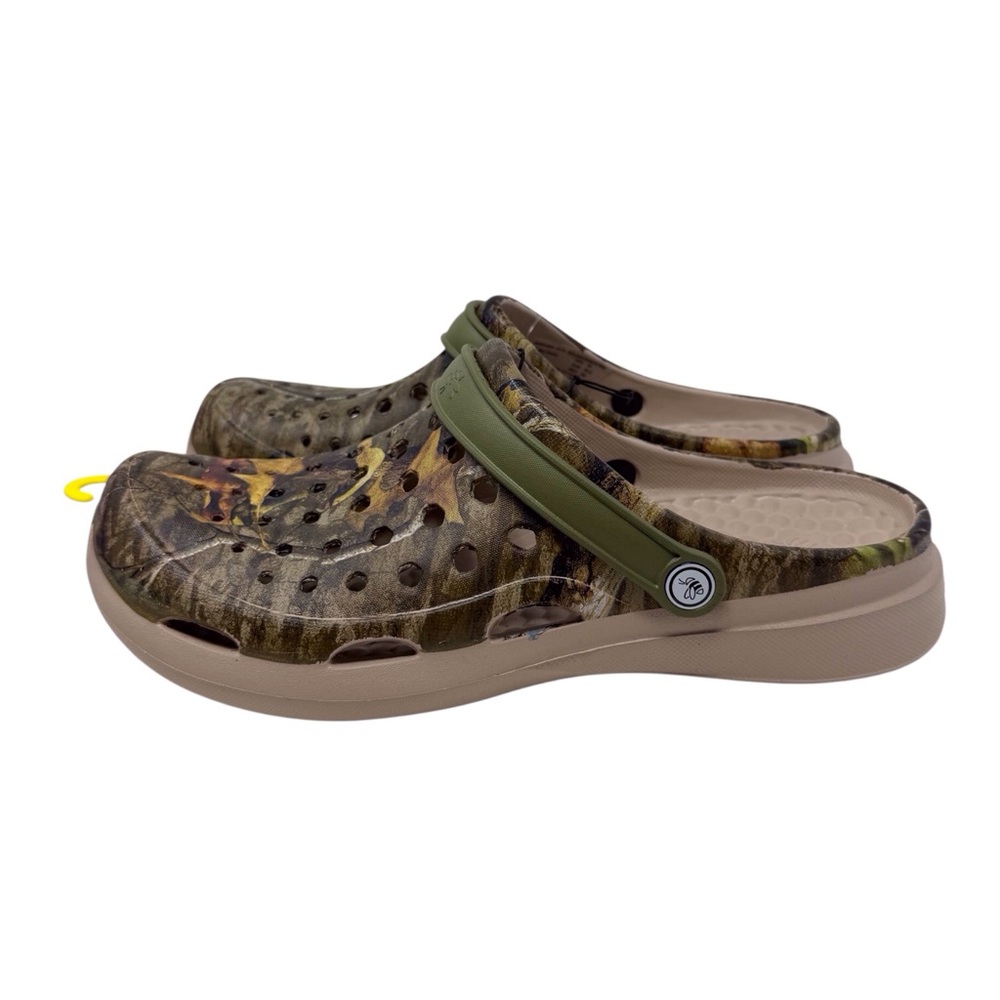 Mossy Oak Joybees camouflage slip on clogs men’s size 10 women’s size 12 NWT